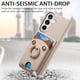 thumbnail image 3 of Funda FOXDOCK para Samsung Galaxy S26 Pro billetera, soporte ajustable y diseño seguro-caqui, 3 of 6