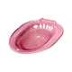 thumbnail image 1 of Baño de asiento para ancianos, bidé para mujeres, baño de cadera portátil con orificios de drenaje para bordes de inodoro de varios tamaños, redondo, Rosa, 1 of 5
