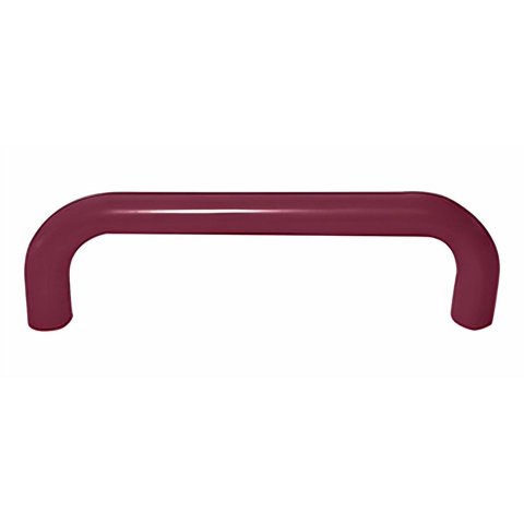 Tirador Plástico Brasil 96Mm Con Tornillos Guinda 80 Un Dvp