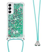 Funda Foxdock Para Samsung Galaxy A05S Con Cuerda Ajustable, Brillo Líquido, Protección Antigolpes Y Lente – Ideal Para Regalo