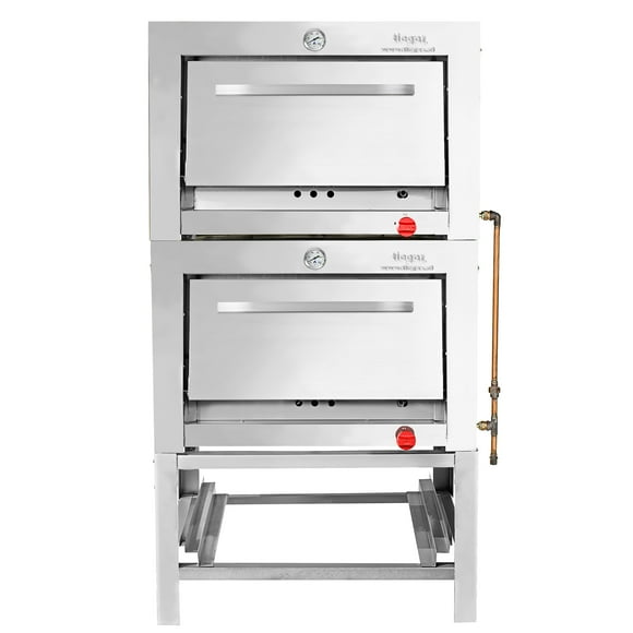 Horno 2 Cámaras Inox. Semi Industrial. 65x65 N°4 Camara Inoxidable_GLP