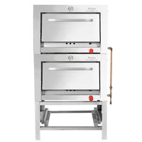 Ticgas - Horno 2 Cámaras Inox. Semi Industrial. 65X65 N°4 Camara Inoxidable_Glp