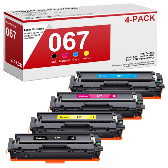 Juego de cartuchos de tóner Caclemo 067 compatible con Canon MF654cdw