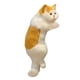 thumbnail image 2 of Simulación De Felpa Gato Estatua Animal Moderno Para Juguetes De Escritorio Amarillo Blanco, 2 of 5