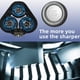 thumbnail image 3 of Cabezal de afeitado para S5000, S5370, S5571, S5420, S5140 y S5078 (negro), 3 of 5