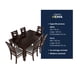 thumbnail image 3 of Juego de Comedor Sevilla 6 Sillas Chocolate Mesa Rectangular Madera, 3 of 4