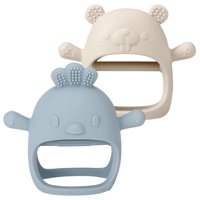 Juego De 2 Guantes De Silicona Roxanepig Para Bebés Teether Toy