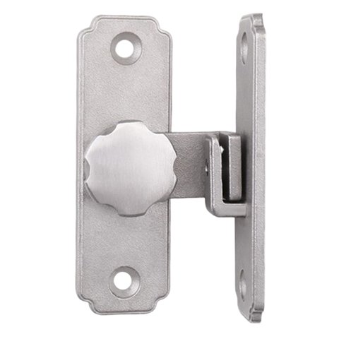 Magideal - Pestillo De Puerta Corredera De Granero Duradero, Cerradura De Acero Inoxidable De Con Tornillos, Cerradura Anticerrojos Para Puerta De Gara , Argén