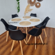 thumbnail image 1 of Comedor Redondo Tulip De 120Cm - Negro - 6 Sillas, 1 of 2