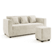 thumbnail image 2 of Nuvo + 1 Pouf Beige, 2 of 3