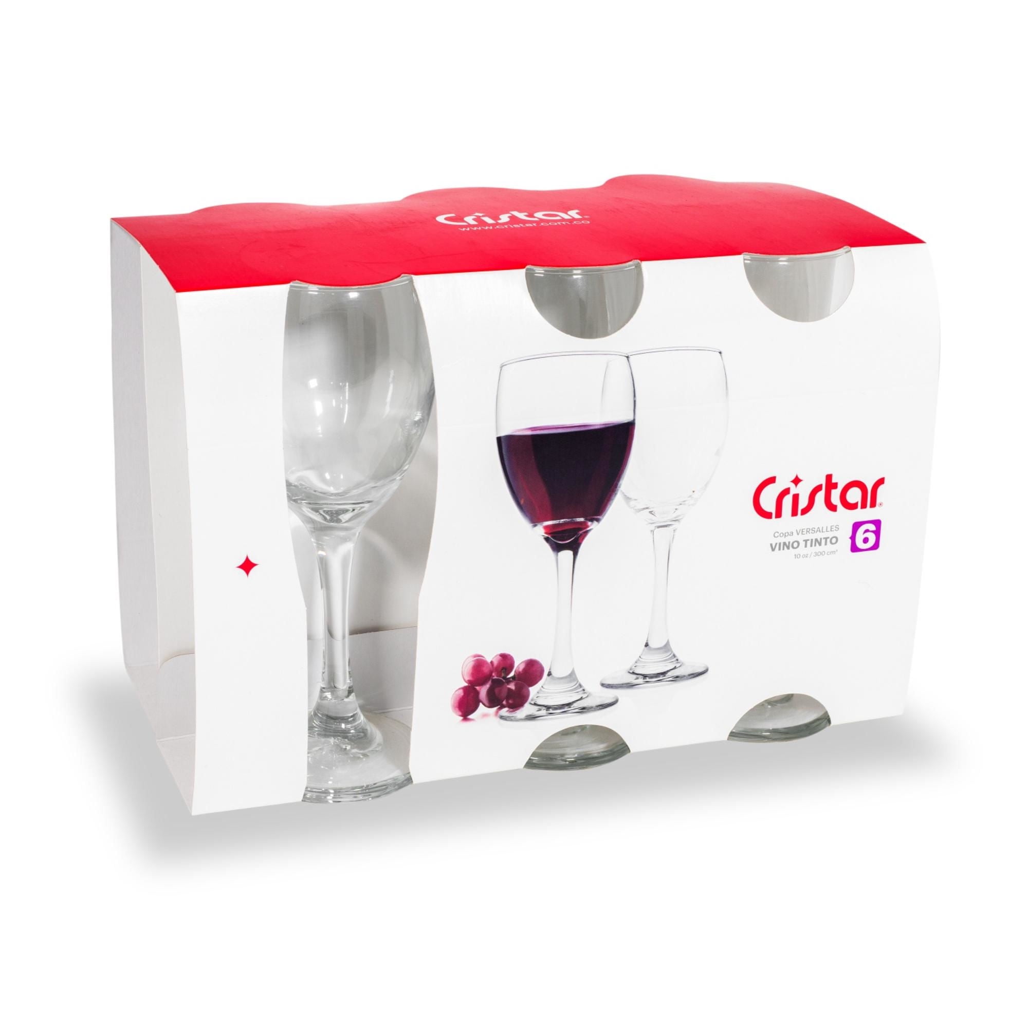 Copa Vino 6 Piezas 300 Ml 1 Un Cristar