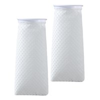 Magideal - 2 Calcetines De Filtro De Acuario, Bolsa De Filtro De Tanque De Peces, Almohadilla De Filtro Lavable De Malla, Calcetines De Manta De Filtro Para Esta