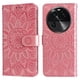thumbnail image 3 of Funda tipo cartera FOXDOCK para OPPO Find X6 Pro , diseño girasol en relieve, cuero PU, cierre magnético, soporte y tarjetero, 3 of 5