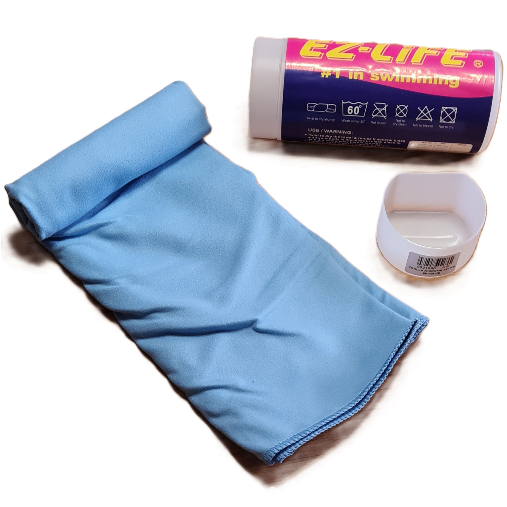 Ezlife - Toalla Microfibra Skyblue 40X80Cms 66Grs