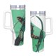 thumbnail image 4 of Flecha Verde Vaso aislado de acero inoxidable con asa, diseño temático, regalo para familia, amigos y fans; incluye pajita y encaja en el portavasos estándar, 40 oz, 4 of 6