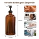 thumbnail image 5 of Dispensador De Jabón Vidrio Ámbar Grueso 480 Ml Paquete De 2, 5 of 8