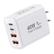 thumbnail image 1 of Bloque de carga USB C, 40 W, 4 puertos, conector de carga de pared USB-C, 1 of 6