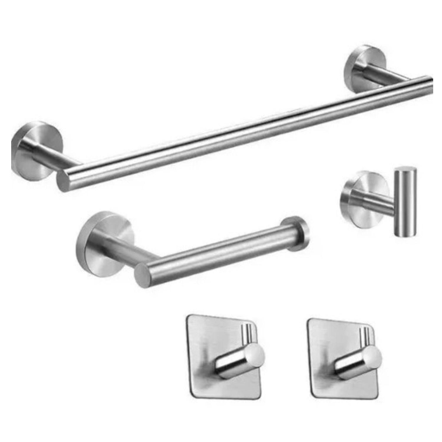 Citotools - Set De 5 Accesorios De Baño Acero Inoxidable