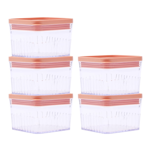 5 Piezas de Recipientes Herméticos para Almacenamiento de Alimentos con Tapas, Organización y Almacenamiento de Despensa