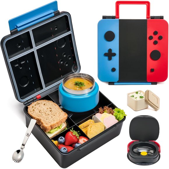 Lonchera Bento FAJSL con frasco térmico de 9 oz (266 ml)