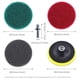 thumbnail image 5 of Paquete de 16 discos de limpieza para azulejos de 10,2" con soporte para discos de 10,2" para limpieza de baño y cocina, 3 niveles de dureza diferentes (rojo, gris, verde), 5 of 5