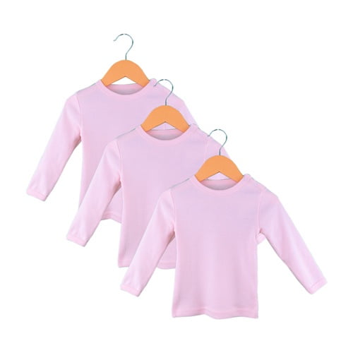 Set de 3 Camisetas Rosado Talla 6-9M