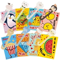 Bemoor - Juego De 40 Tarjetas De San Valentín Y Marcadores Para El Aula De Niños