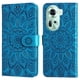 thumbnail image 4 of Funda tipo cartera FOXDOCK para OPPO Reno 11 5G , diseño girasol en relieve, cuero PU, cierre magnético, soporte y tarjetero, 4 of 5