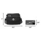 thumbnail image 3 of Bolso Baggallini Calais negro con estampado de leopardo, 3 of 9