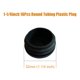 thumbnail image 2 of Tapón de tubo Wvapzwr 32 mm negro – 16 unidades para deslizamiento de sillas, 2 of 4