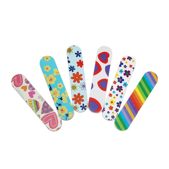 Lima de uñas ZMOI - 1 docena de mini limas coloridas y femeninas