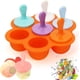 thumbnail image 1 of Molde para paletas, moldes de silicona para paletas, molde para paletas para bebés, moldes de silicona sin BPA, molde para paletas de fácil liberación con palitos para niños y adultos (naranja), 1 of 7