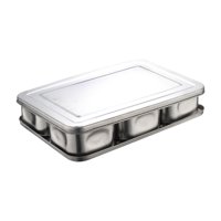 Bothyi - Caja De Almacenamiento De Condimentos, Herramienta Para Hornear, Tarro De Condimentos Para Restaurante, Hogar, Bar, 6 Rejillas