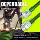 thumbnail image 4 of Cable de extensión LifeSupplyUSA, 10 pies, calibre 16/3, 125 V, 1625 W, verde, 4 of 8