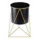 thumbnail image 2 of Maceta De Metal Para Macetas Suculentas, Soporte Para Plantas, Estilo Nórdico, Negro L, 2 of 5