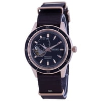 Reloj Automático Seiko Presage Style 60'S Open Heart Negro Hombre
