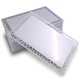 thumbnail image 1 of Tarjetas metálicas ebamaz 50 uds 0,45 mm Plata con encaje, 1 of 3