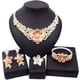 thumbnail image 4 of 4 Pzas Collar de Cristal Brillante Pulsera Aretes Anillo Conjuntos de Joyería para Mujer Conjuntos de Joyería para Mujer de Honor y Novias para Boda Compromiso Fiesta Graduación, 4 of 7