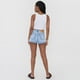 thumbnail image 3 of Short Mujer Bota Doblada Azul Claro Corona, 3 of 5