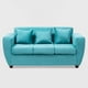 thumbnail image 2 of Sofa 3 Cuerpos Kansas Felpa-Calipso, 2 of 6