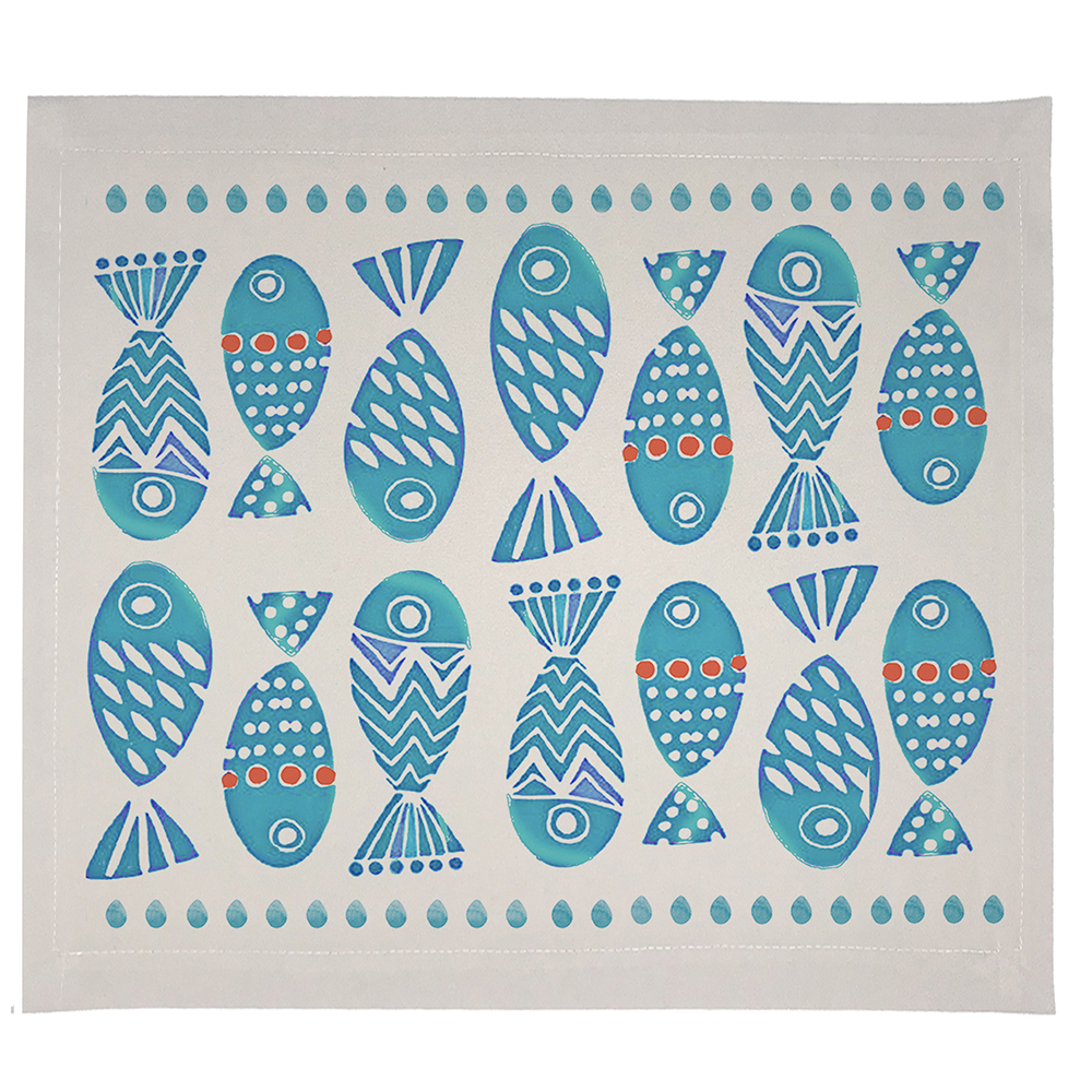 Tuyo Print - Set 4 Individuales Impermeables Peces