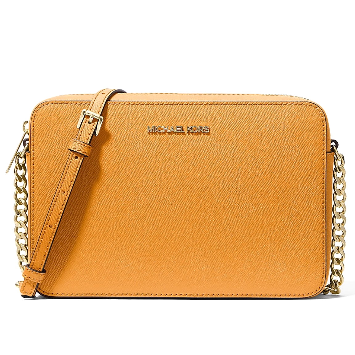 Cartera Michael Kors Crossbody Jet Set Large Naranja Pop