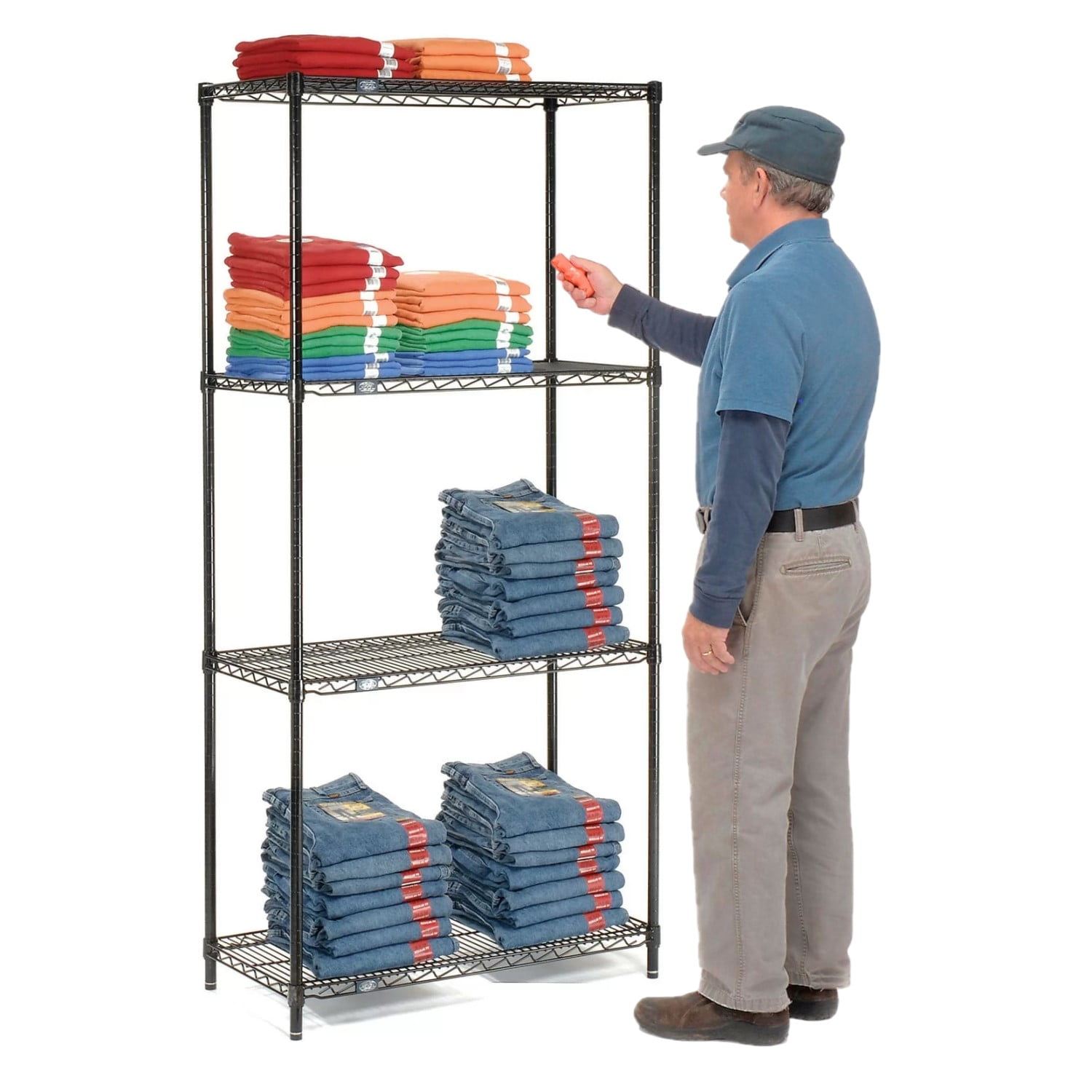 Prochef - Estante Epóxico Hogar 90x45x180 Cm. Cap. 480 Kg.