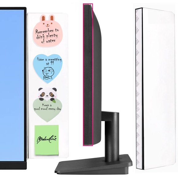 Tablero de notas para monitor Yocoolfun 34,5 × 9 cm (2 unidades)