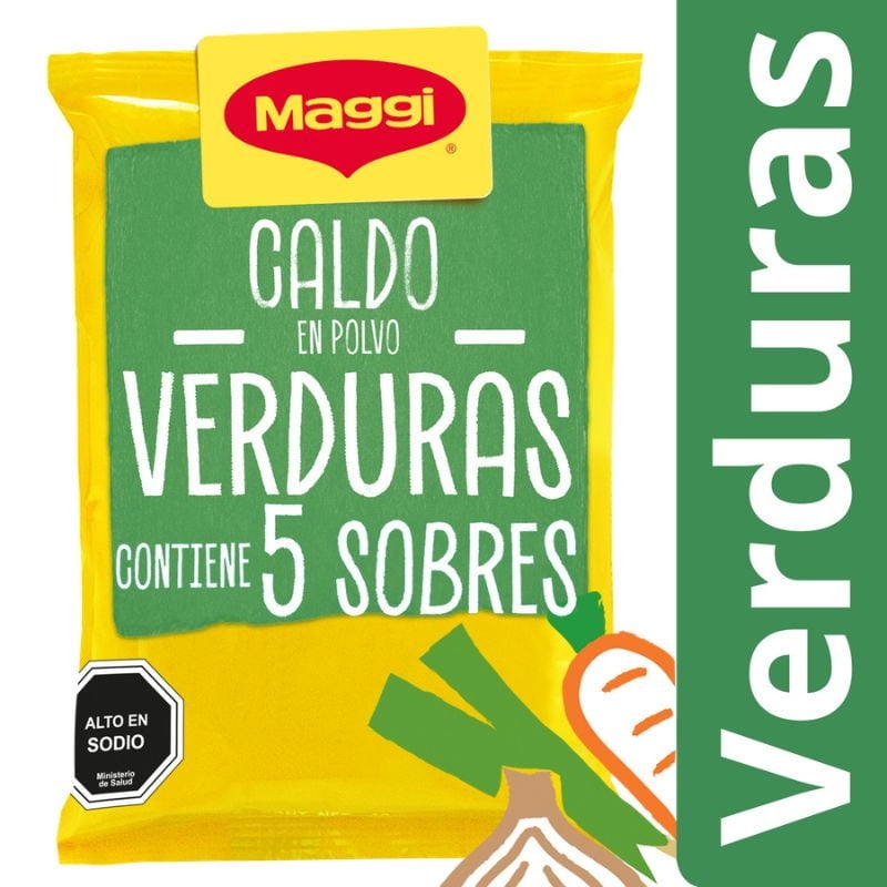 Caldo En Polvo De Verduras (5 Sobres) Bolsa 35 g Maggi