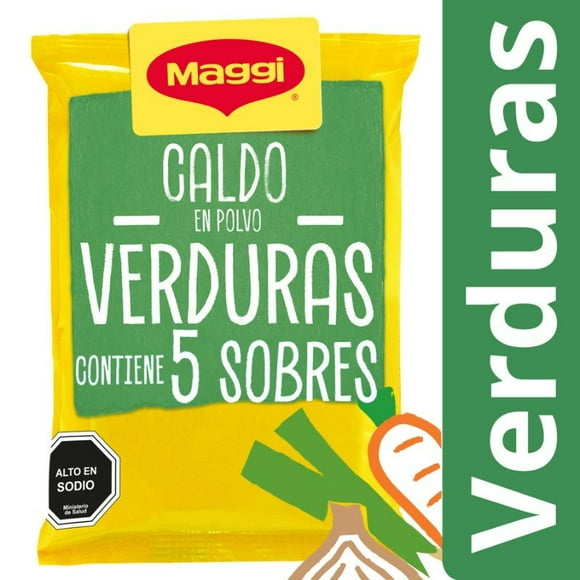 Caldo en Polvo de Verduras (5 Sobres) Bolsa, 35 g