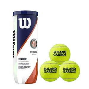 Tarro Pelotas Tenis Wilson Roland Garros X3