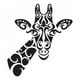 thumbnail image 1 of Decomural Tribal Giraffe WS-44917, 1 of 2
