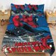 thumbnail image 2 of Spider-Man - Swinging into The Holidays 3 Piece Sets Full/Queen Size - Reversible Microfiber Quilts with 2 Shams Soft Lightweight Bedspread Coverlet Comforter for All Season Bed Sheets, 2 of 5