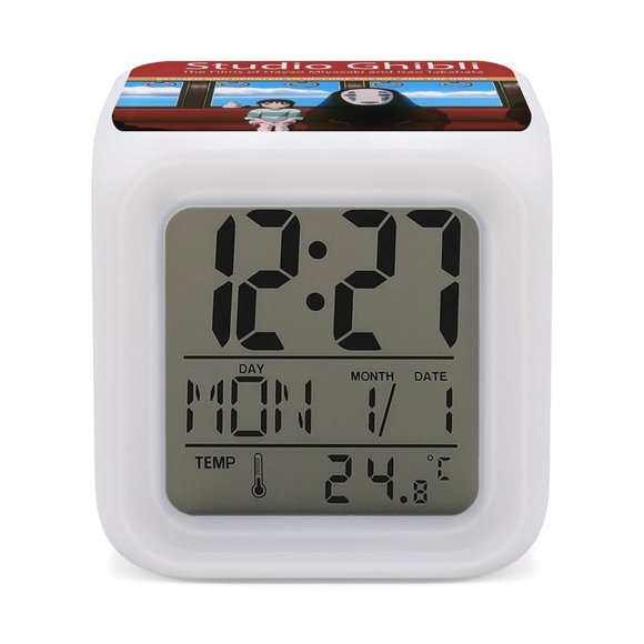 Reloj Despertador Digital Desmarcar Studio Ghibli 7 Colores Unisex